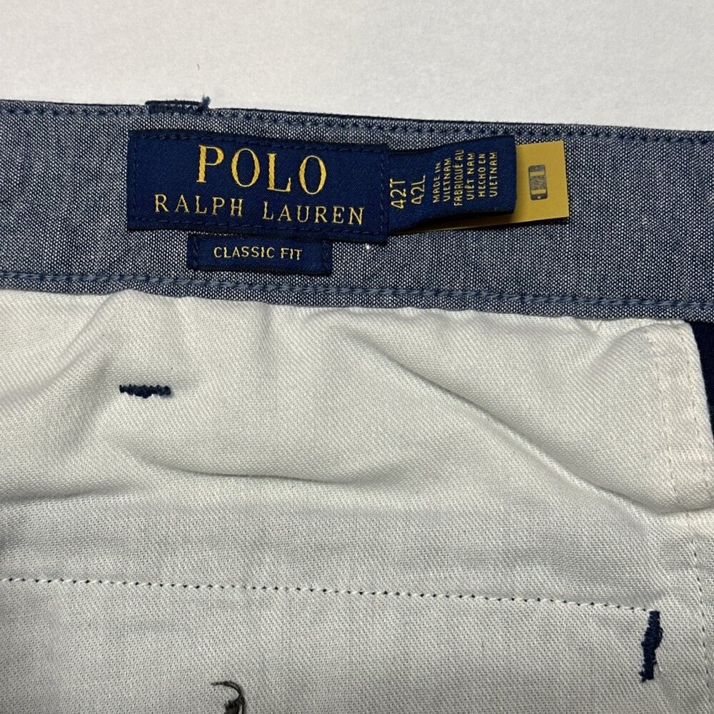 Polo Ralph Lauren Mens Big & Tall 42T Navy Classic Fit 11" Shorts 100% Cotton - Picture 9 of 9